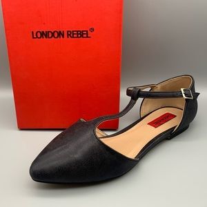 Women’s T-Bar Point Flat Shoes